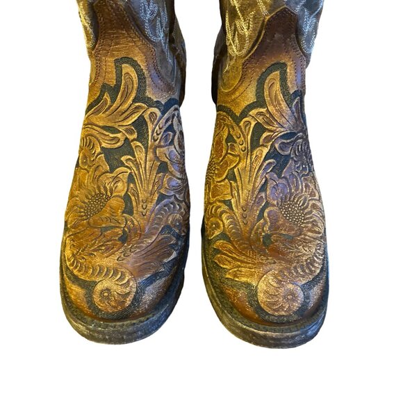 Old Gringo Polo Chale Boots Size 10B Zipper Leather SEE PHOTOS - Picture 4 of 10